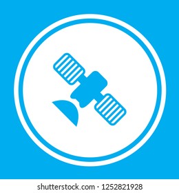 An Illustrated Icon Isolated on a Background - Satellite