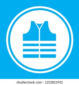 An Illustrated Icon Isolated on a Background - Safety Vest