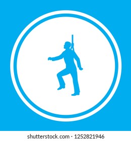 An Illustrated Icon Isolated on a Background - Safety Harness