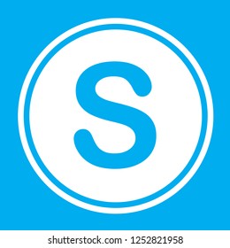 An Illustrated Icon Isolated on a Background - S