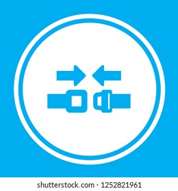 An Illustrated Icon Isolated on a Background - Safety Belt Buckle