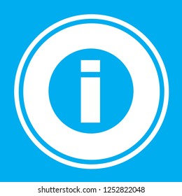 An Illustrated Icon Isolated on a Background - Round Info