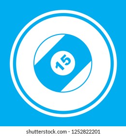An Illustrated Icon Isolated on a Background - Pool Ball
