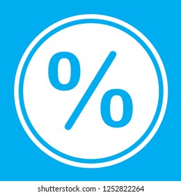 An Illustrated Icon Isolated on a Background - Percent
