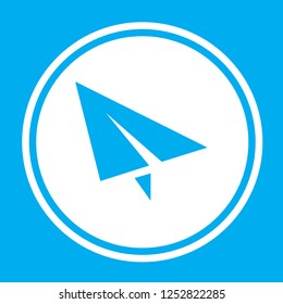 An Illustrated Icon Isolated on a Background - Paper Airplane
