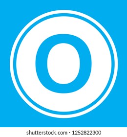 An Illustrated Icon Isolated on a Background - O