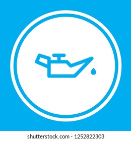 An Illustrated Icon Isolated on a Background - Oil Pressure Warning