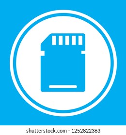 An Illustrated Icon Isolated on a Background - Memory Card