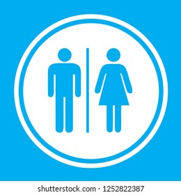 An Illustrated Icon Isolated on a Background - Male and Female