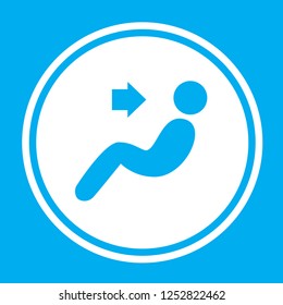 An Illustrated Icon Isolated on a Background - Face Fans