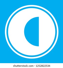 An Illustrated Icon Isolated on a Background - Last Quarter Moon
