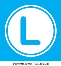 An Illustrated Icon Isolated on a Background - L