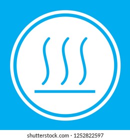 An Illustrated Icon Isolated on a Background - Hot Surface