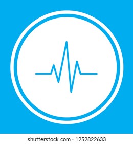 An Illustrated Icon Isolated on a Background - Heartbeat