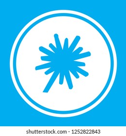 An Illustrated Icon Isolated on a Background - Explosion Thick