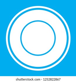 An Illustrated Icon Isolated on a Background - Empty Pie Chart