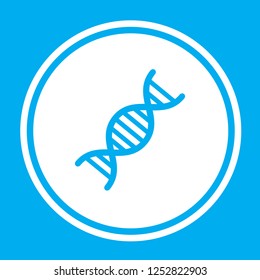 An Illustrated Icon Isolated on a Background - Double Helix