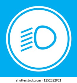 An Illustrated Icon Isolated on a Background - Dipped Headlights Light