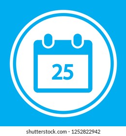 An Illustrated Icon Isolated on a Background - Daily Calendar
