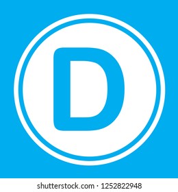 An Illustrated Icon Isolated on a Background - D