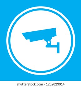 An Illustrated Icon Isolated on a Background - Closed Circuit Television Camera