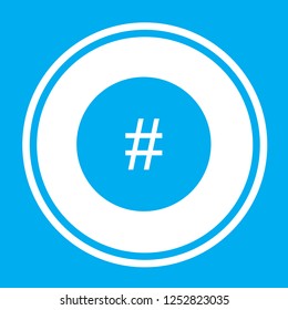 An Illustrated Icon Isolated on a Background - Circle Hash Filled