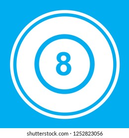An Illustrated Icon Isolated on a Background - Circle 8 Outline
