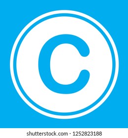 An Illustrated Icon Isolated on a Background - C