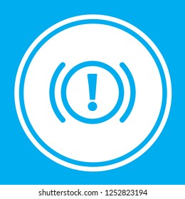 An Illustrated Icon Isolated on a Background - Brake System Light