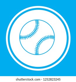 An Illustrated Icon Isolated on a Background - Baseball