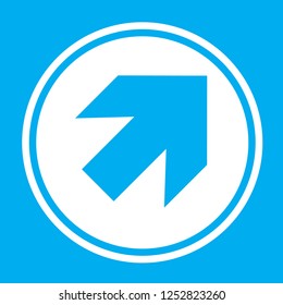 An Illustrated Icon Isolated on a Background - Arrow Up Right