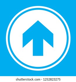 An Illustrated Icon Isolated on a Background - Arrow Up