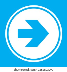 An Illustrated Icon Isolated on a Background - Arrow Right