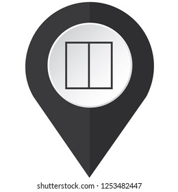 An Illustrated Icon Isolated on a Background - Web Wireframe Split Middle