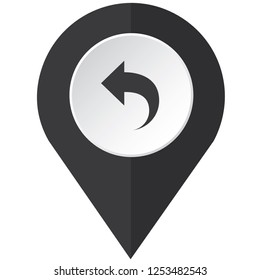 An Illustrated Icon Isolated on a Background - Undo