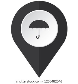 An Illustrated Icon Isolated on a Background - Umbrella