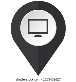 An Illustrated Icon Isolated on a Background - Television