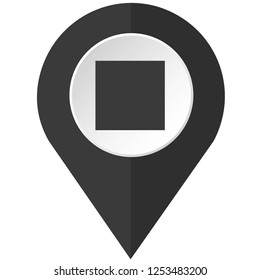 An Illustrated Icon Isolated on a Background - Stop