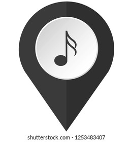 An Illustrated Icon Isolated on a Background - Semi Quaver