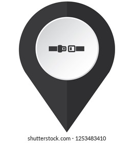An Illustrated Icon Isolated on a Background - Seatbelt Light-30