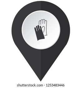 An Illustrated Icon Isolated on a Background - Safety Gloves