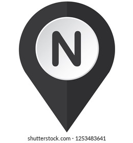 An Illustrated Icon Isolated on a Background - N