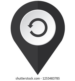 An Illustrated Icon Isolated on a Background - Refresh Back