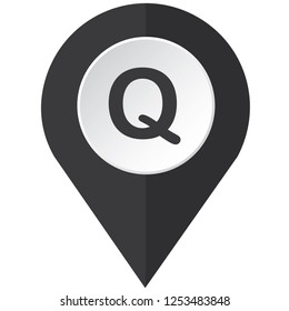 An Illustrated Icon Isolated on a Background - Q