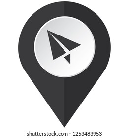 An Illustrated Icon Isolated on a Background - Paper Plane