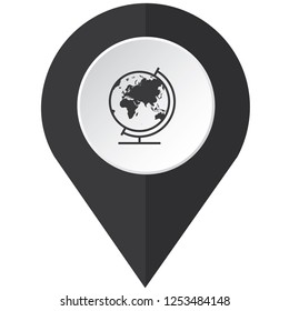 An Illustrated Icon Isolated on a Background - Globe Europe Asia Oceania