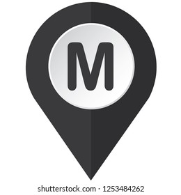 An Illustrated Icon Isolated on a Background - M