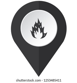 An Illustrated Icon Isolated on a Background - Flames