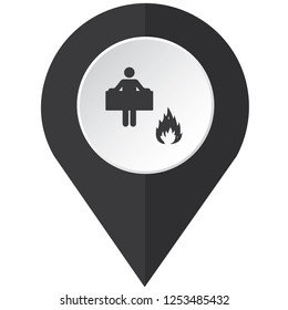 An Illustrated Icon Isolated on a Background - Fire Blanket