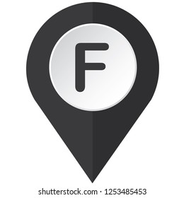 An Illustrated Icon Isolated on a Background - F